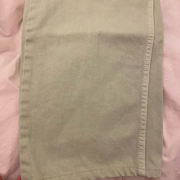 🐬Good American good 90s baggy wide leg loose jeans lime color size 4 size 27 - Picture 6 of 8
